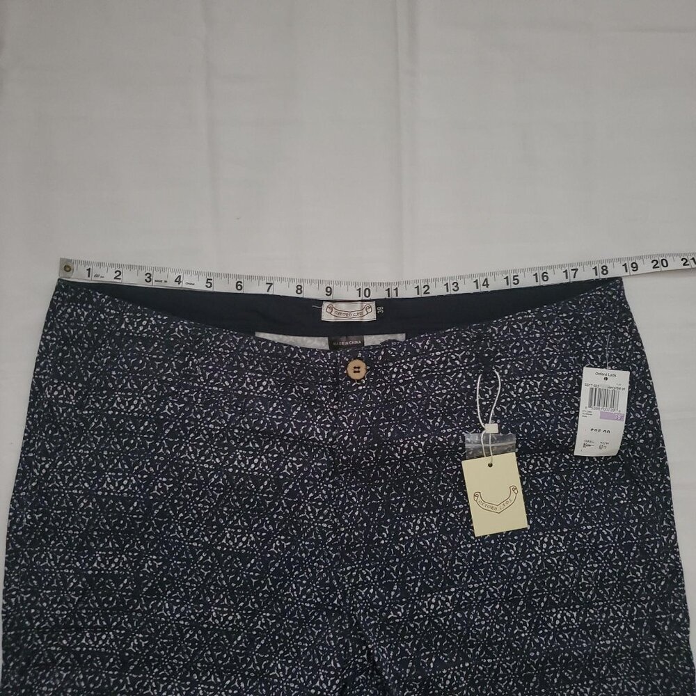 Oxford Lads Men’s Navy Print Patterned Cotton Stretch Walk Shorts Size 38 NWT - Picture 11 of 13